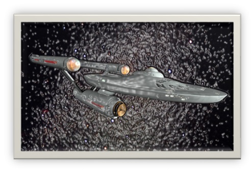 Graphic of Star Trek's Enterprise starship
